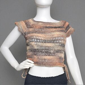 Handmade Crochet Top – Boho Festival Shirt